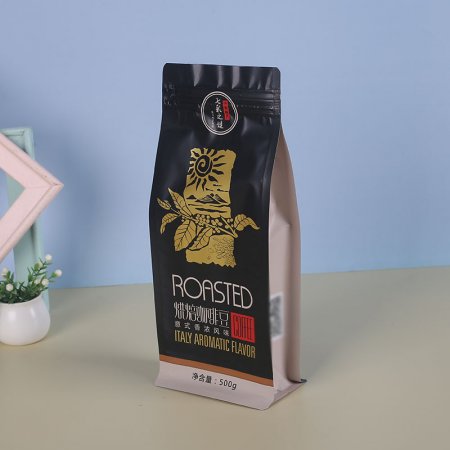 八邊封咖啡袋 休閑食品塑料袋定做 零食堅(jiān)果咖啡豆包裝袋