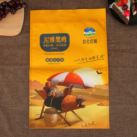 休閑食品風干裝袋定制雞肉凍干休閑食品自立封袋