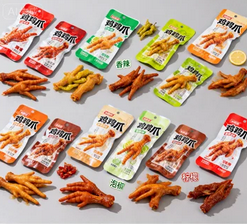 雞爪塑料包裝袋-多風格設計展示