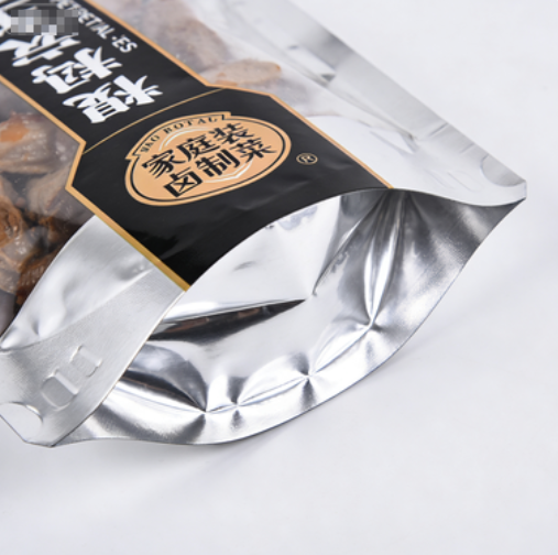 預(yù)制菜八邊封自立包裝袋 鋁箔避光袋 PET/AL/PE復(fù)合 批量定制拉鏈款