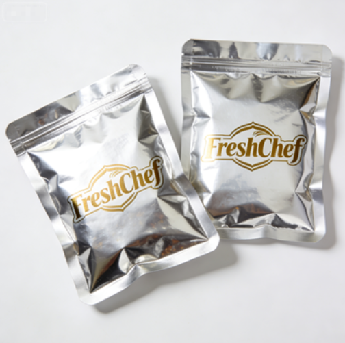 預制菜高端禮盒包裝袋 鋁箔質感 食品級PET/AL/PE復合 定制節日款